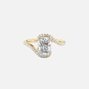 The Sylvia Radiant Pave Moissanite Ring - KNT - Engagement Rings, Wedding Bands & Fine Jewelry