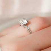  The Textured Twig Round Lab Diamond Ring 18k White Gold 004 Final