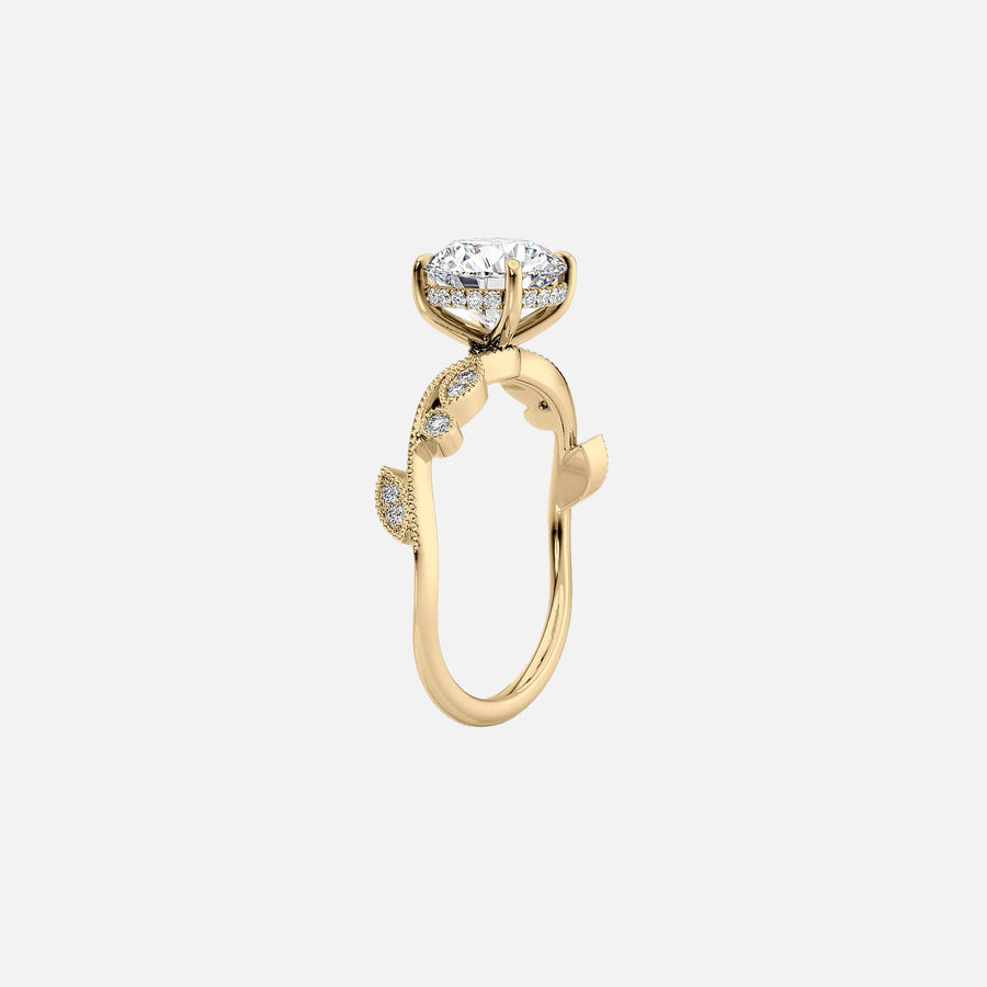 The Tiana Emerald Vintage Moissanite Ring - KNT - Engagement Rings, Wedding Bands & Fine Jewelry