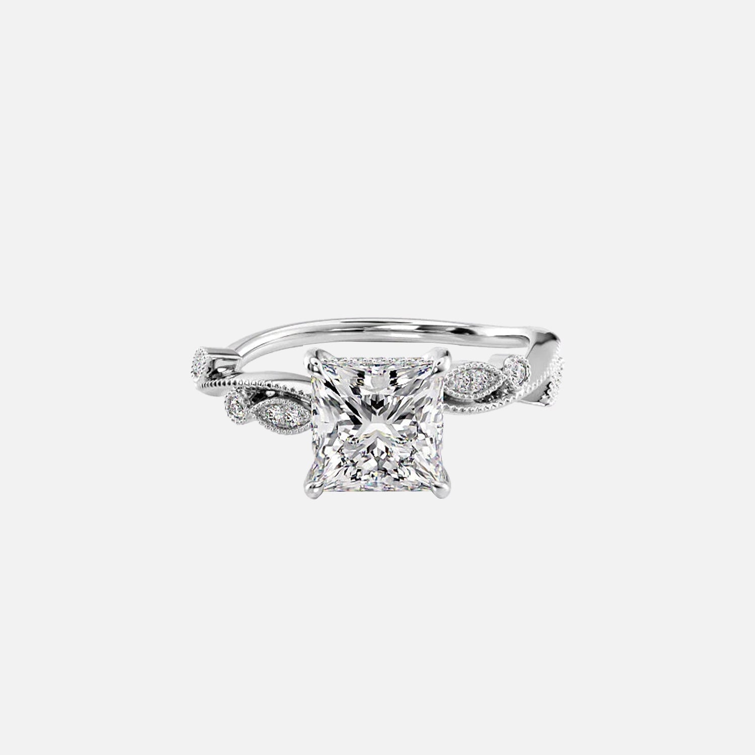 The Tiana Princess Vintage Moissanite Ring - KNT - Engagement Rings, Wedding Bands & Fine Jewelry
