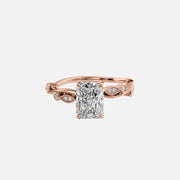 The Tiana Radiant Vintage Moissanite Ring - KNT - Engagement Rings, Wedding Bands & Fine Jewelry
