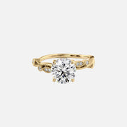 The Tiana Round Vintage Moissanite Ring - KNT - Engagement Rings, Wedding Bands & Fine Jewelry
