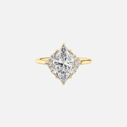 The Victoria Marquise Lab Diamond Ring 14k Yellow Gold 001