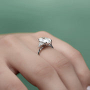  The Victoria Oval Lab Diamond Ring 14k White Gold 004 Final