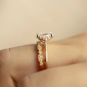  The Victoria Oval Lab Diamond Ring 18k Rose Gold 004 Final