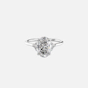  The Victoria Oval Lab Diamond Ring 18k White Gold 001