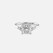  The Victoria Princess Lab Diamond Ring 18k White Gold 001