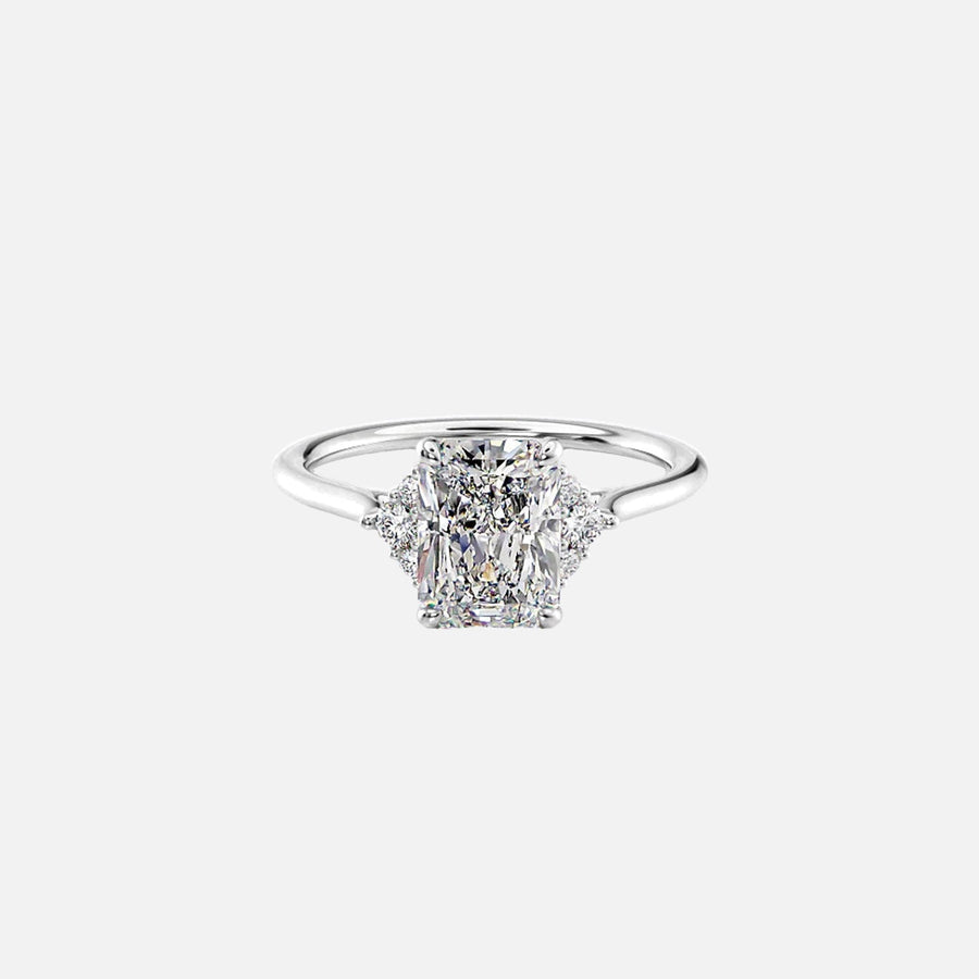 The Victoria Radiant Lab Diamond Ring 14k White Gold 001