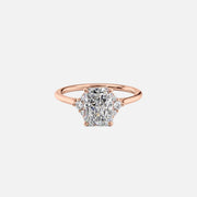  The Victoria Radiant Lab Diamond Ring 18k Rose Gold 001