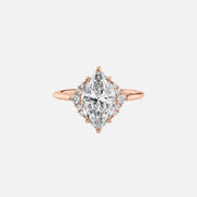 The Violet Marquise Side Stone Moissanite Ring - KNT - Engagement Rings, Wedding Bands & Fine Jewelry