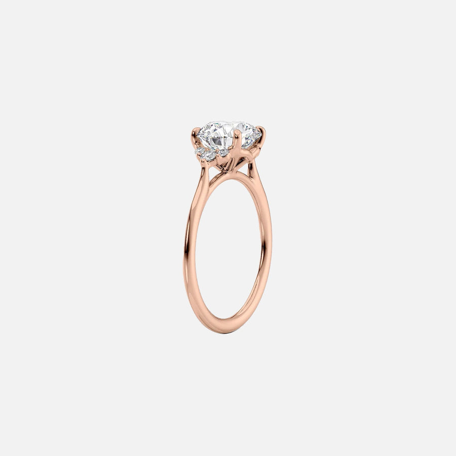 The Violet Oval Side Stone Moissanite Ring - KNT - Engagement Rings, Wedding Bands & Fine Jewelry