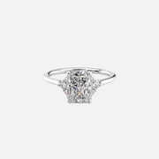 The Violet Radiant Side Stone Moissanite Ring - KNT - Engagement Rings, Wedding Bands & Fine Jewelry