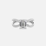 The Zara Emerald Pave Moissanite Ring - KNT - Engagement Rings, Wedding Bands & Fine Jewelry