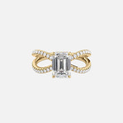 The Zara Emerald Pave Moissanite Ring - KNT - Engagement Rings, Wedding Bands & Fine Jewelry