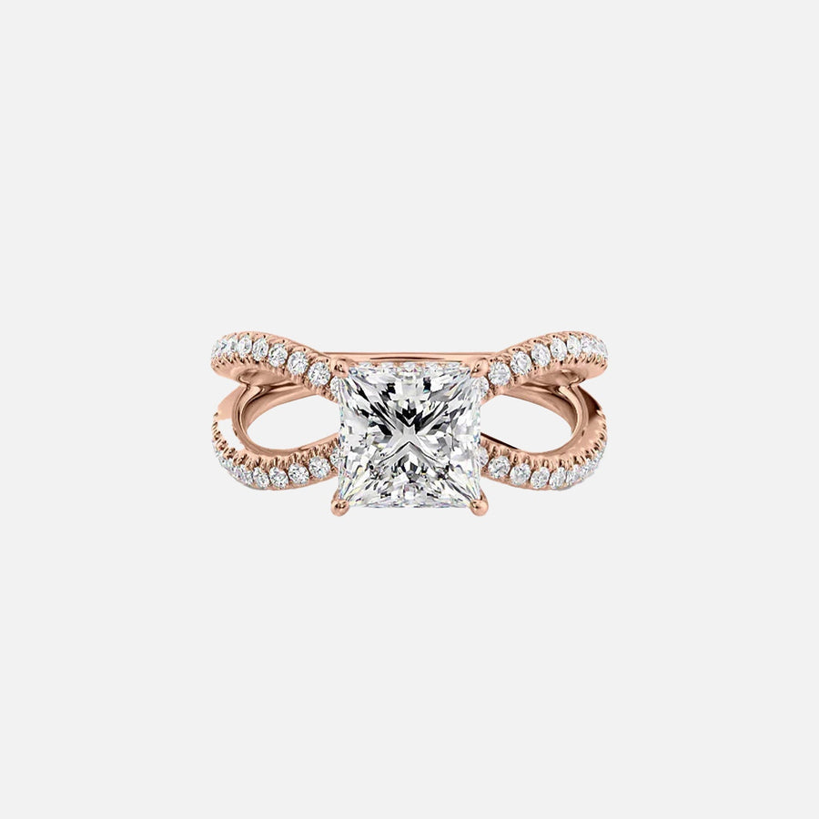 The Zara Princess Pave Moissanite Ring - KNT - Engagement Rings, Wedding Bands & Fine Jewelry