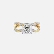 The Zara Princess Pave Moissanite Ring - KNT - Engagement Rings, Wedding Bands & Fine Jewelry