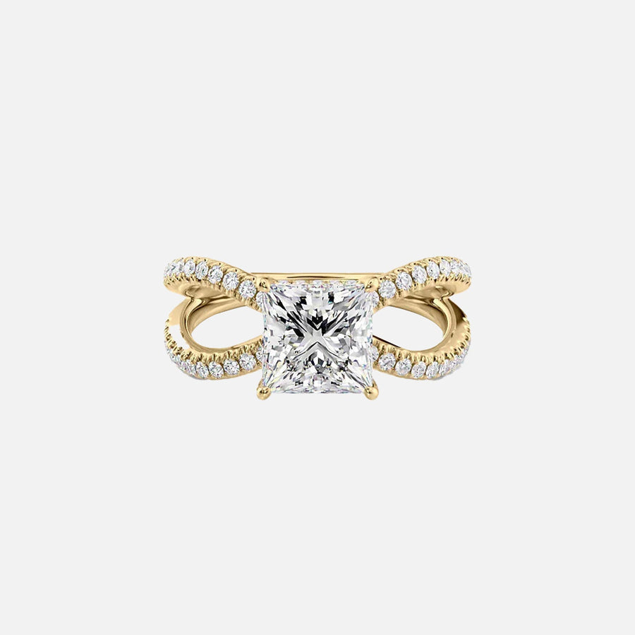 The Zara Princess Pave Moissanite Ring - KNT - Engagement Rings, Wedding Bands & Fine Jewelry