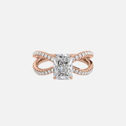 The Zara Radiant Pave Moissanite Ring - KNT - Engagement Rings, Wedding Bands & Fine Jewelry