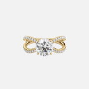 The Zara Round Pave Moissanite Ring - KNT - Engagement Rings, Wedding Bands & Fine Jewelry