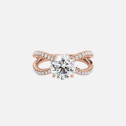 The Zara Round Pave Moissanite Ring - KNT - Engagement Rings, Wedding Bands & Fine Jewelry