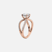  The Zoey Cushion Moissanite Ring 18k Rose Gold 002