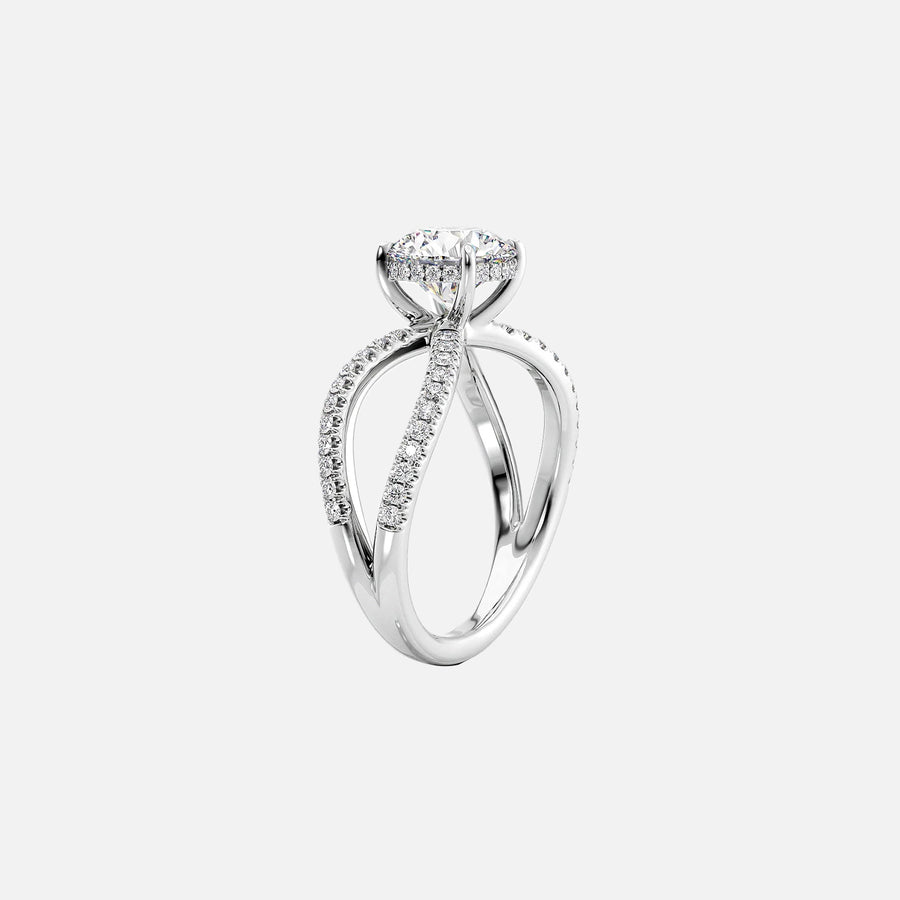 The Zoey Emerald Moissanite Ring_14k White Gold_002.jpg
