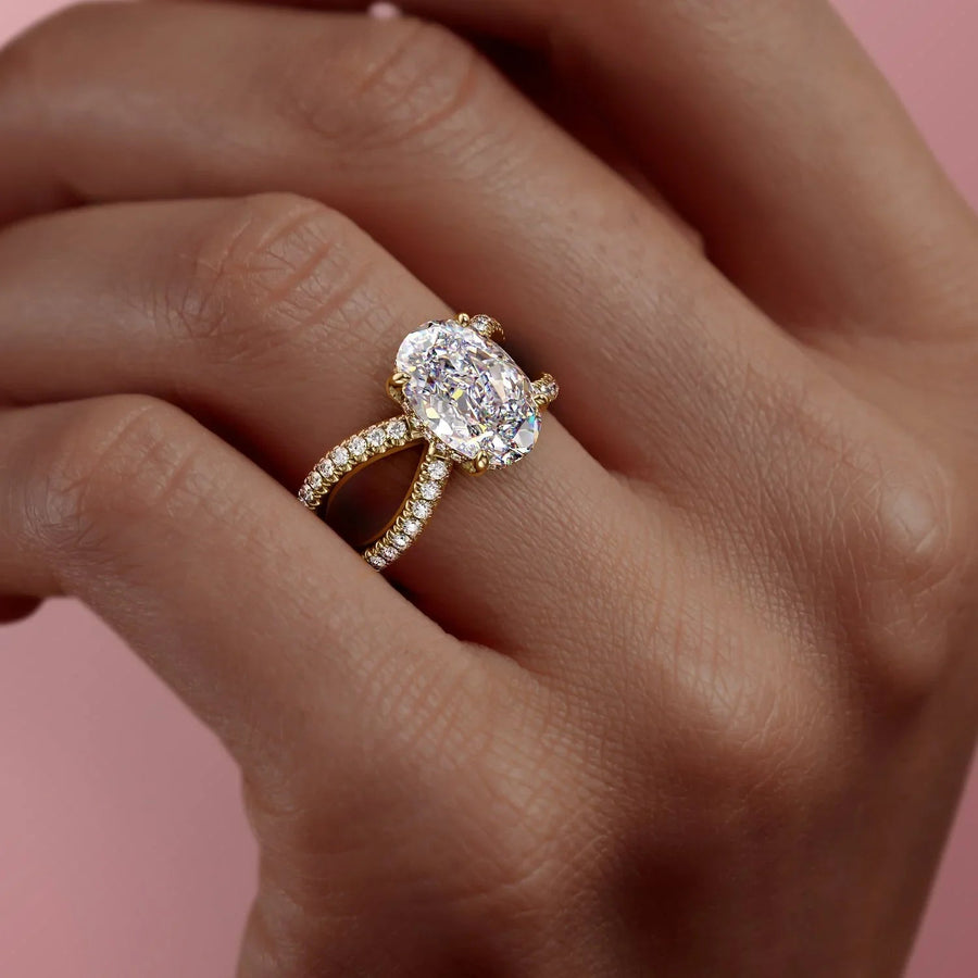  The Zoey Oval Moissanite Ring 18k Yellow Gold 005 Final