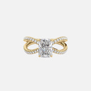 The Zoey Radiant Lab Diamond Ring 14k Yellow Gold 001