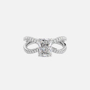  The Zoey Radiant Moissanite Ring 14k White Gold 001