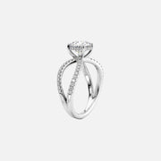  The Zoey Radiant Moissanite Ring 18k White Gold 002