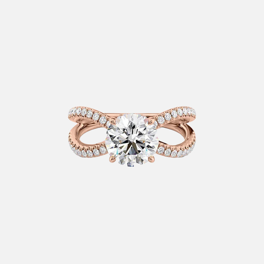 The Zoey Round Moissanite Ring_14k Rose Gold_001.jpg