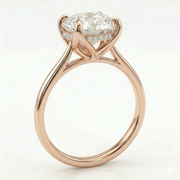 The Tulip Solitaire Oval Lab Diamond Ring