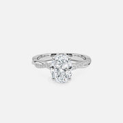 The Hidden Halo Twilight Oval Pave Moissanite Ring - KNT - Engagement Rings, Wedding Bands & Fine Jewelry