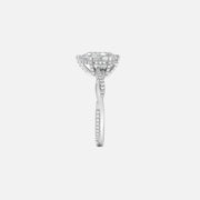 The Hidden Halo Twilight Pear Pave Moissanite Ring - KNT - Engagement Rings, Wedding Bands & Fine Jewelry
