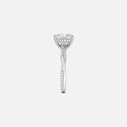 The Hidden Halo Twilight Princess Pave Moissanite Ring - KNT - Engagement Rings, Wedding Bands & Fine Jewelry