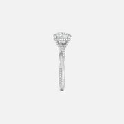 The Hidden Halo Twilight Round Pave Moissanite Ring - KNT - Engagement Rings, Wedding Bands & Fine Jewelry
