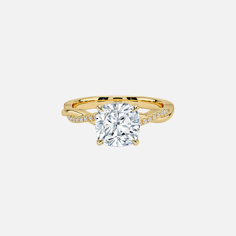 The Hidden Halo Twilight Cushion Pave Moissanite Ring - KNT - Engagement Rings, Wedding Bands & Fine Jewelry