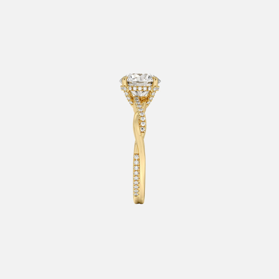 The Hidden Halo Twilight Round Pave Moissanite Ring - KNT - Engagement Rings, Wedding Bands & Fine Jewelry