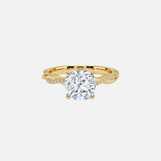 The Hidden Halo Twilight Cushion Pave Moissanite Ring - KNT - Engagement Rings, Wedding Bands & Fine Jewelry