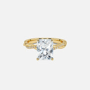 The Hidden Halo Twilight Radiant Pave Moissanite Ring - KNT - Engagement Rings, Wedding Bands & Fine Jewelry