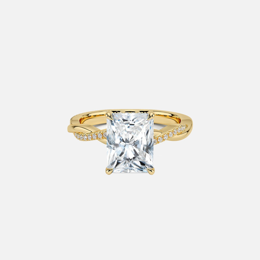 The Hidden Halo Twilight Radiant Pave Moissanite Ring - KNT - Engagement Rings, Wedding Bands & Fine Jewelry