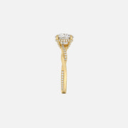 The Hidden Halo Twilight Round Pave Moissanite Ring - KNT - Engagement Rings, Wedding Bands & Fine Jewelry