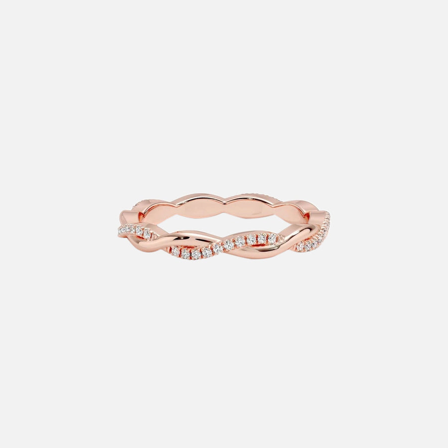  Vine Moissanite 14k Rose Gold 1