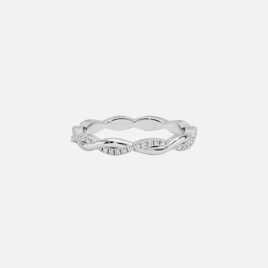  Vine Moissanite 14k White Gold 1