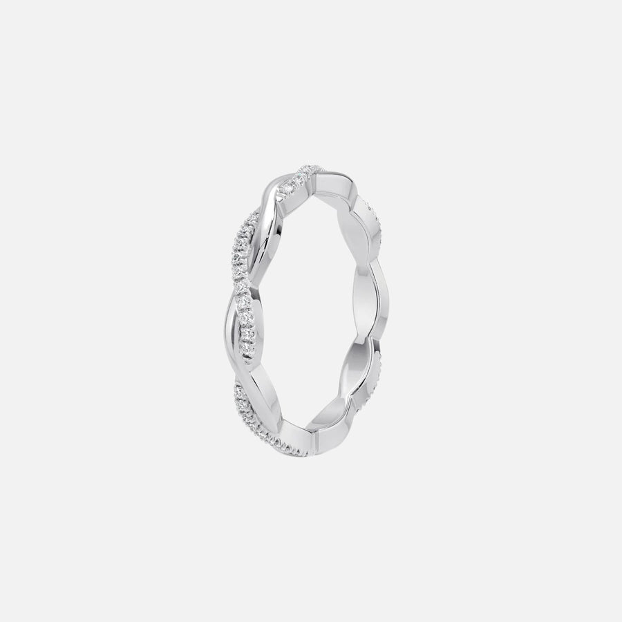  Vine Moissanite 14k White Gold 2