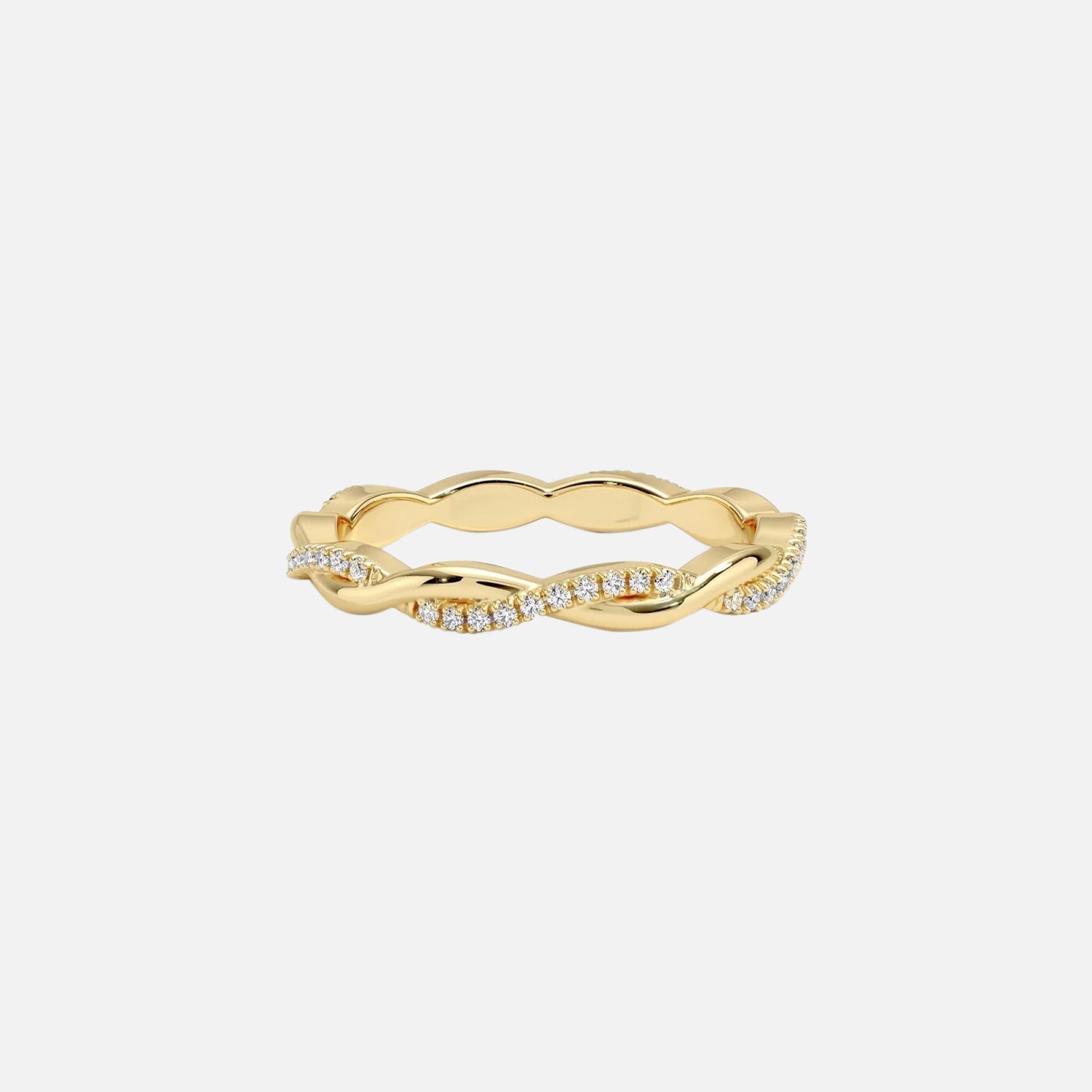 Vine Moissanite 14k Yellow Gold 1