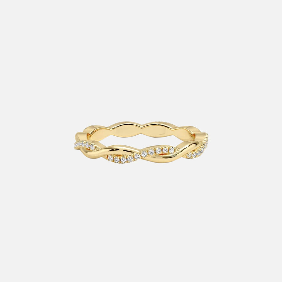 Vine Moissanite 14k Yellow Gold 1