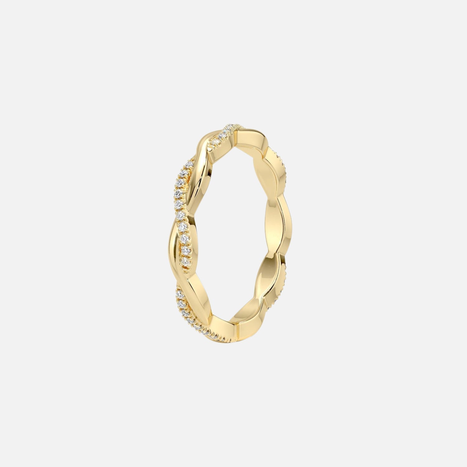  Vine Moissanite 14k Yellow Gold 2