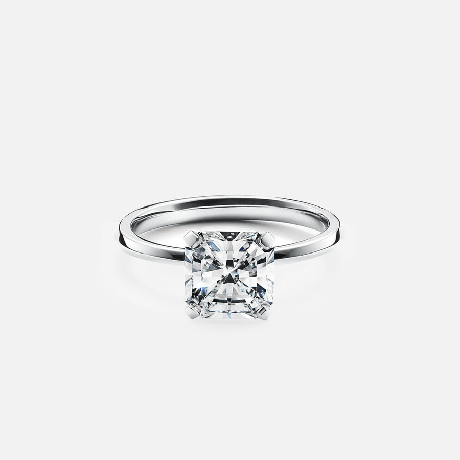 The Solitaire Viviette Cushion Moissanite Ring - KNT - Engagement Rings, Wedding Bands & Fine Jewelry