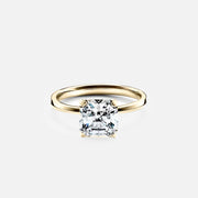 The Solitaire Viviette Cushion Moissanite Ring - KNT - Engagement Rings, Wedding Bands & Fine Jewelry